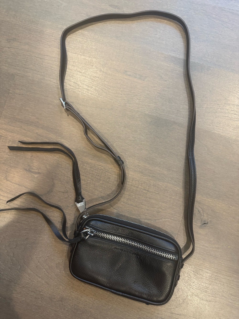Aimee Kestenberg Let’s Ride Mini Leather Crossbody Bag Black Like New